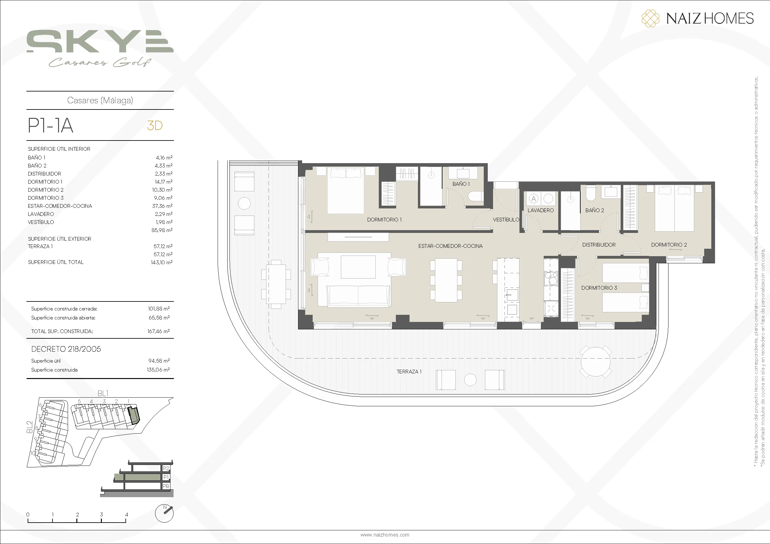Skye Casares Golf plattegrond 2