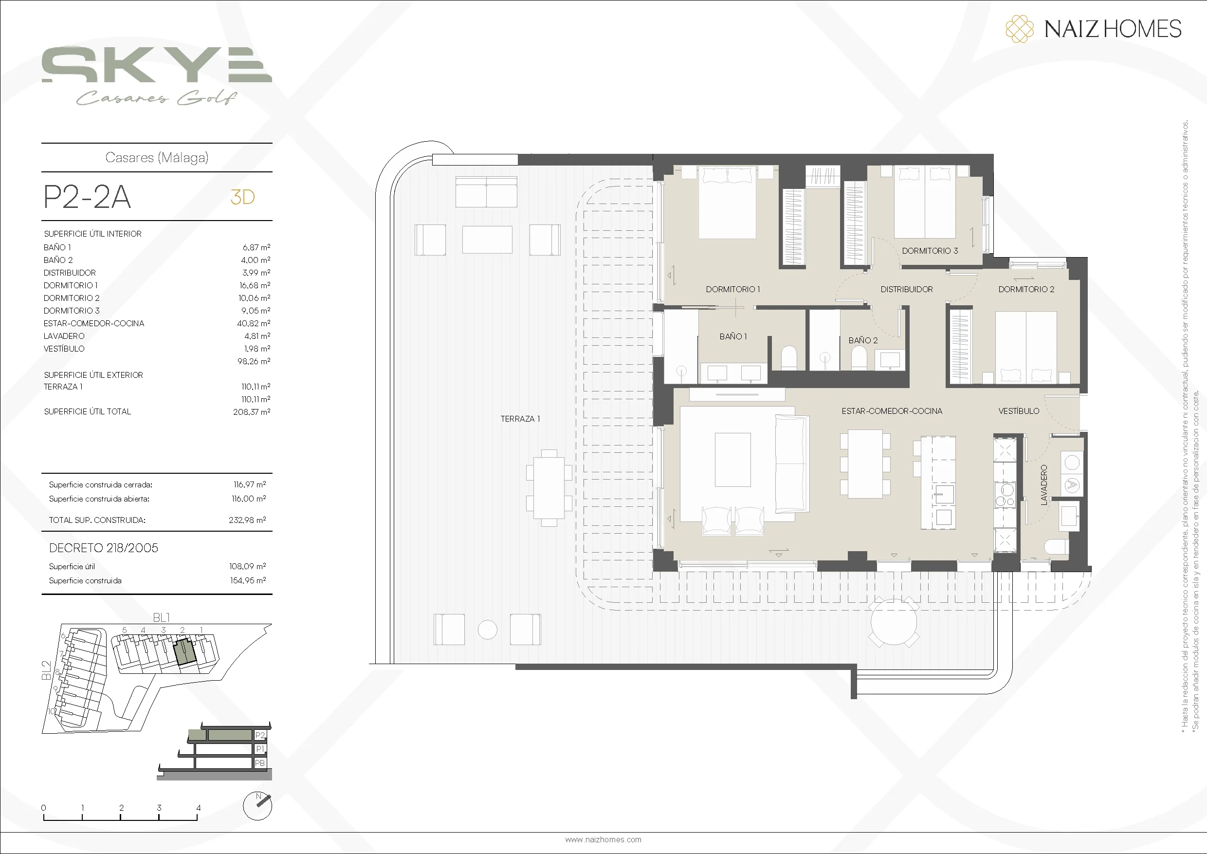 Skye Casares Golf plattegrond 3