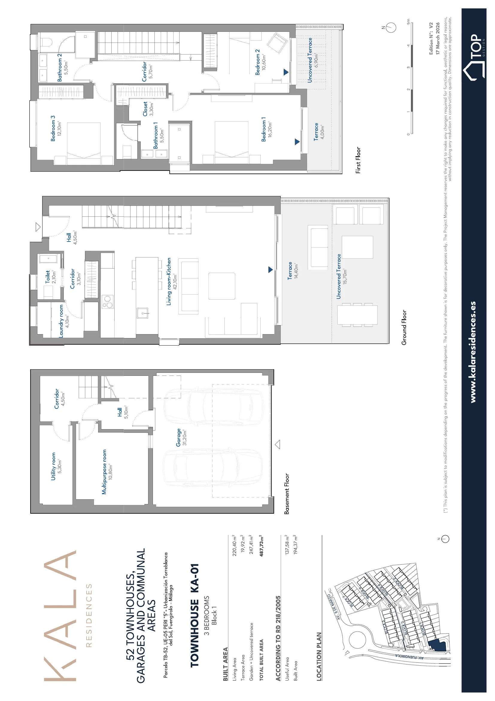 Kala Residences plattegrond 1