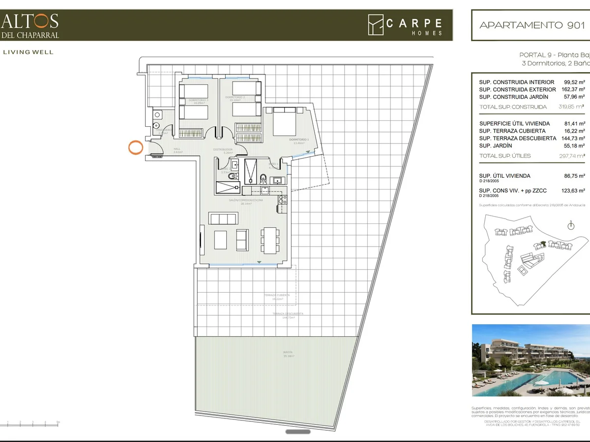 Altos del Chaparral plattegrond 3