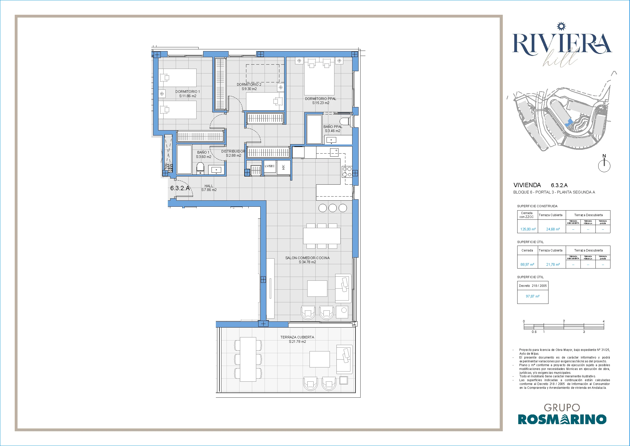 Riviera Hill plattegrond 1